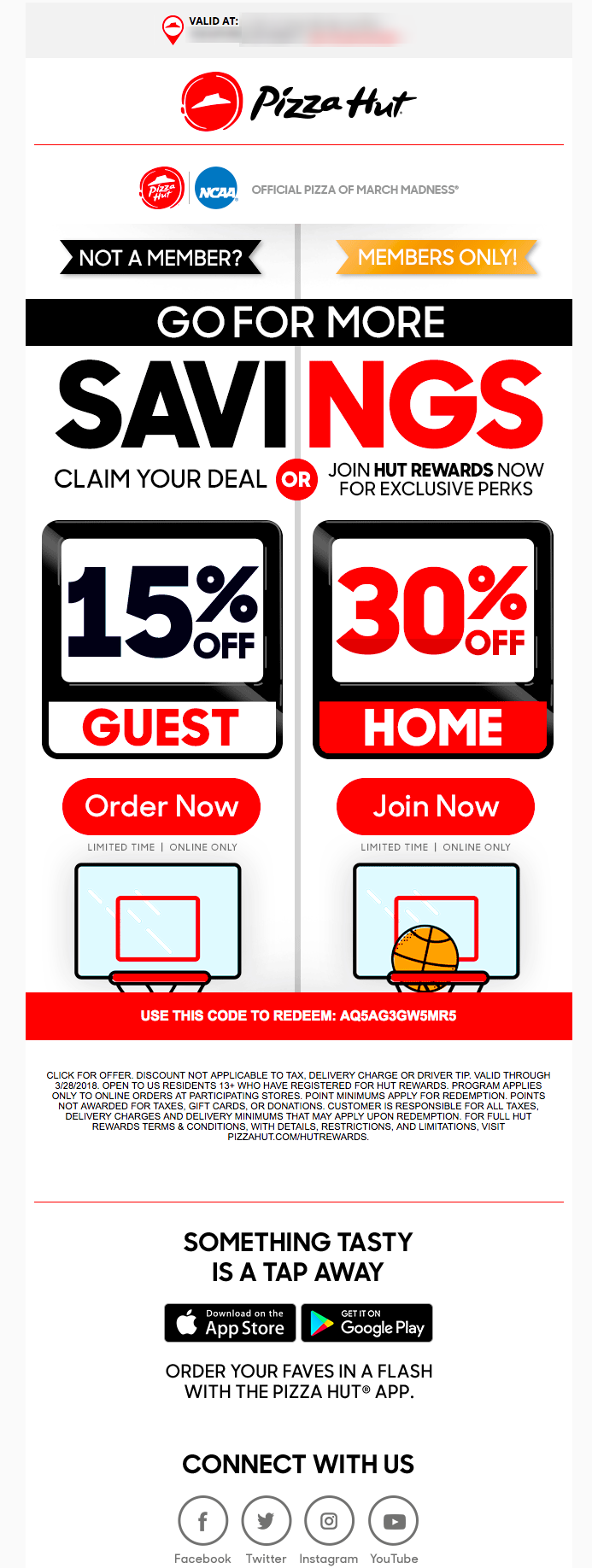 exclusive email call to action