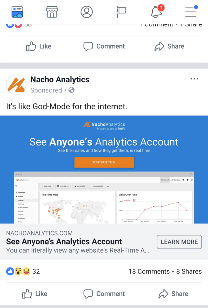 facebook mobile ad