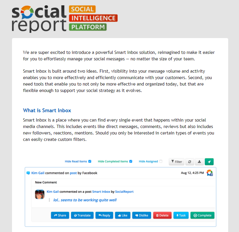 The Social Report Newsletter
