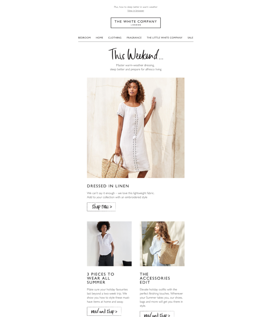 The White Company Newsletter