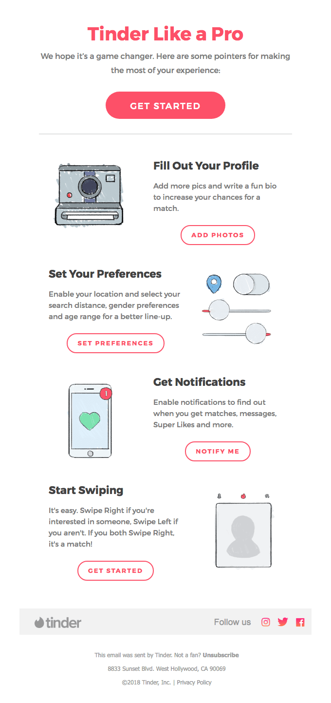 Onboarding email example