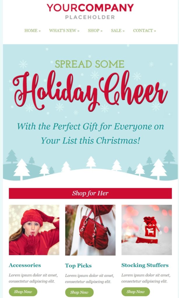 25 Free Holiday Email Templates For Standout Campaigns Sendinblue