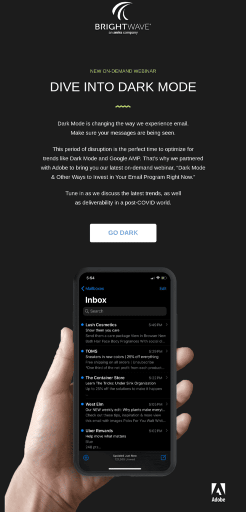 BrightWave invite for an on-demand webinar