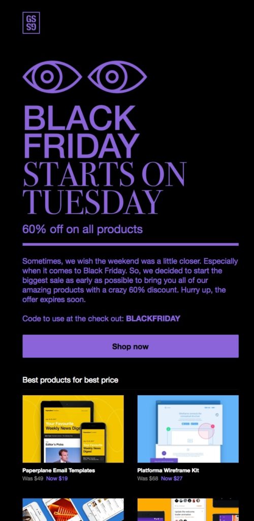 Great Simple Studio early Black Friday sale promotion