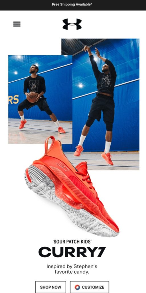 Under Armour Black Friday product announcement