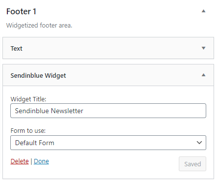 välja formuläret för din widget