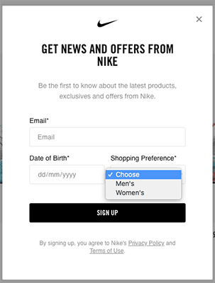 nike newsletter segmentation