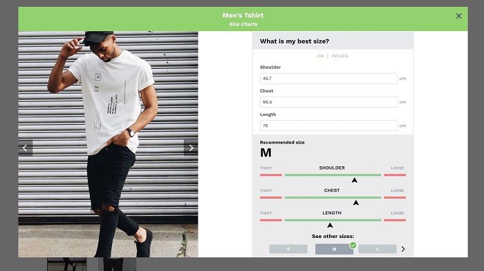 kiwi_sizing shopify التطبيق