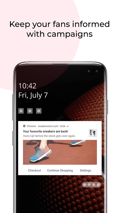 pushowl shopify التطبيق