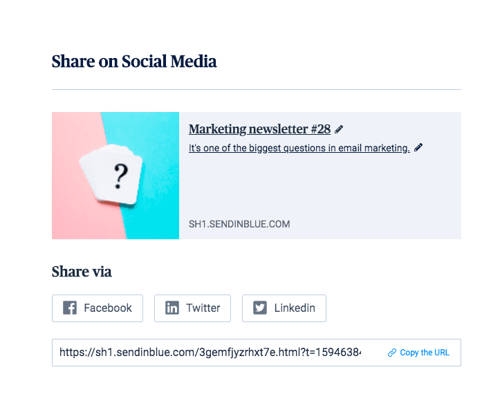 Screenshot of Sendinblue