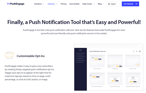 push engage web push notification service