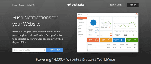 pushassist web push notification service