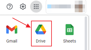 opening Google Drive