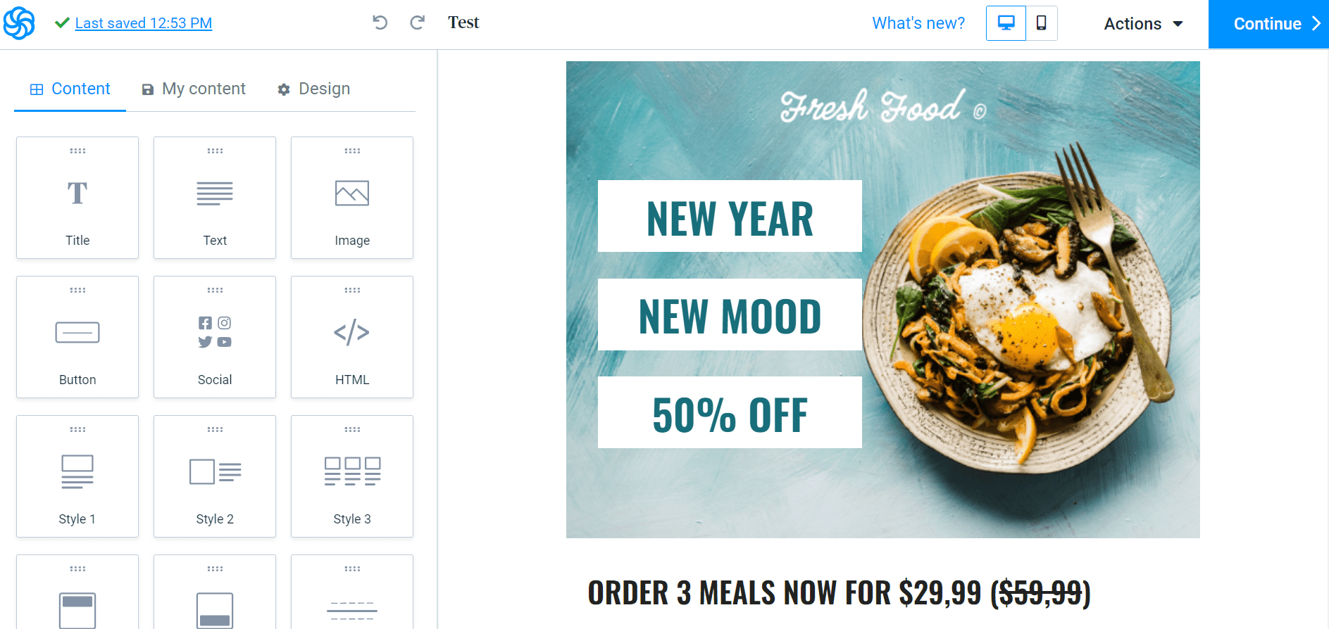 email template example