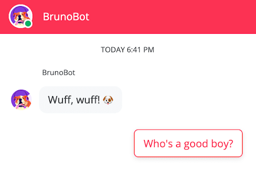 proactive bot starting the conversation