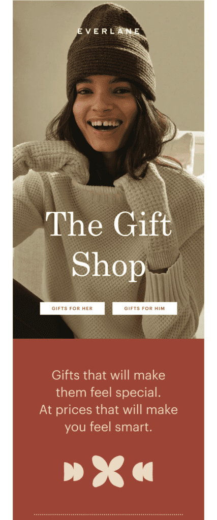 Christmas email example