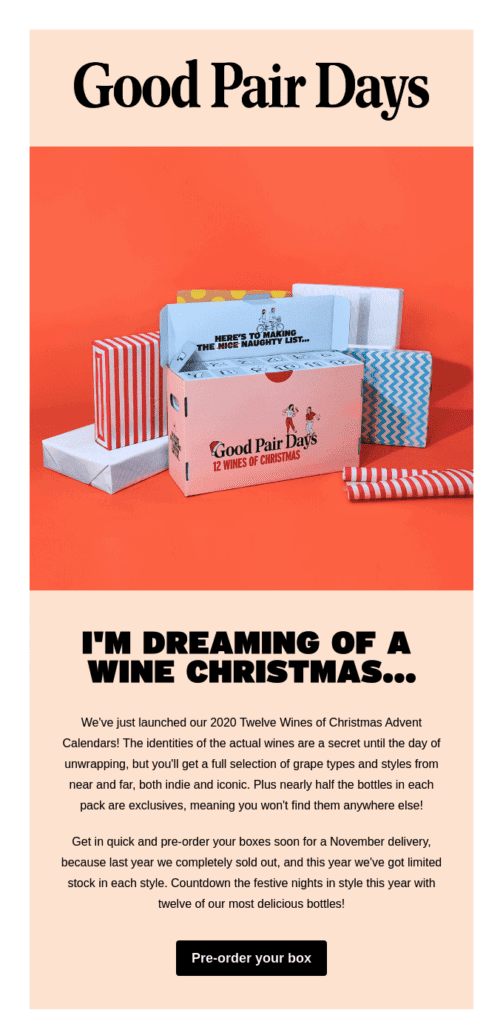 Christmas puns in email