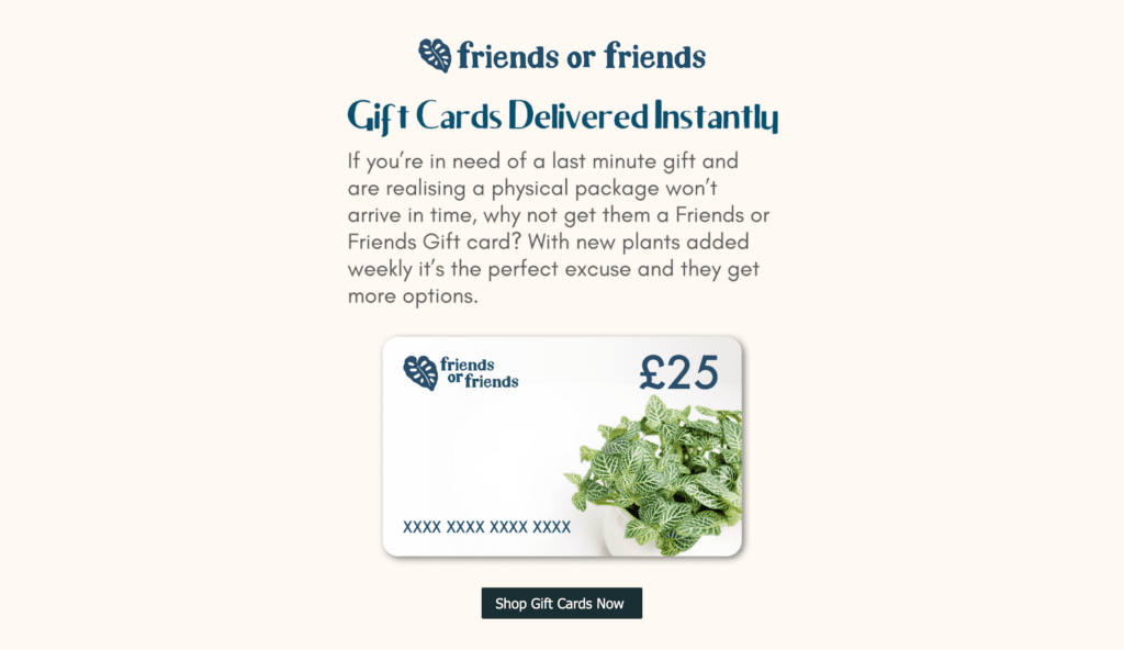 Christmas gift cards