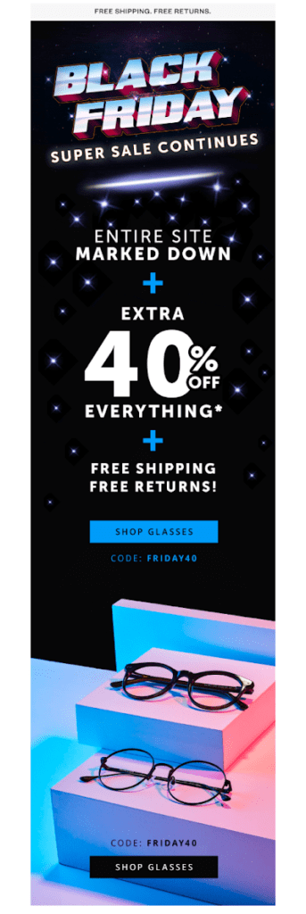 Black Friday holiday offer