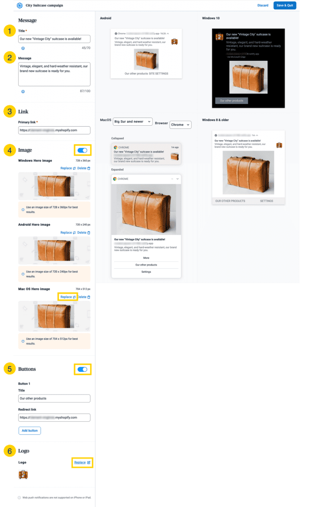 push notifications by Sendinblue