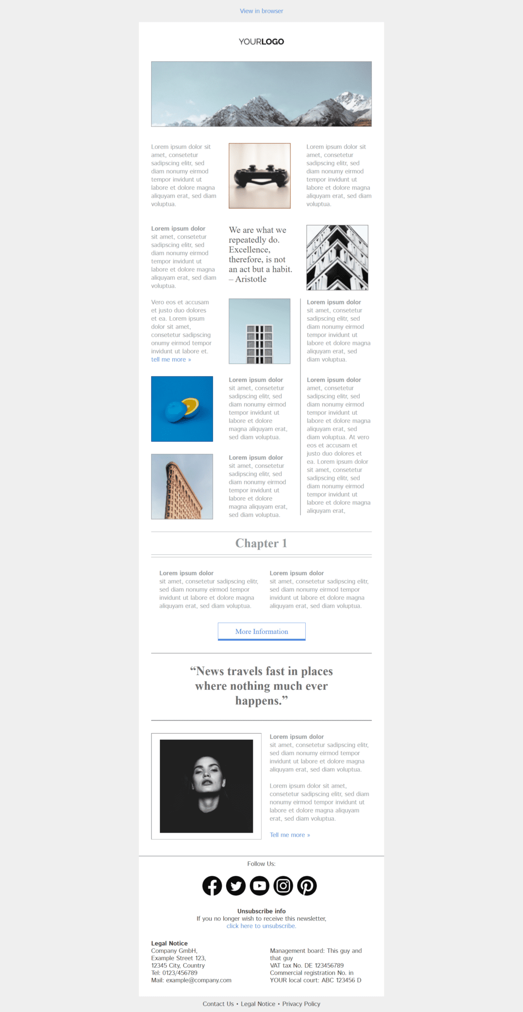 40 Free Email Newsletter Templates Sendinblue 40 Free Email Newsletter Templates Sendinblue