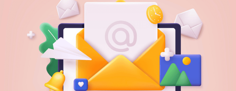 Displaying email newsletter graphic