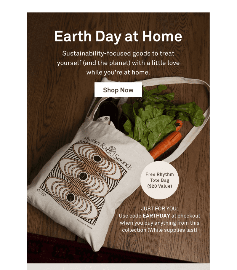 earth day email example