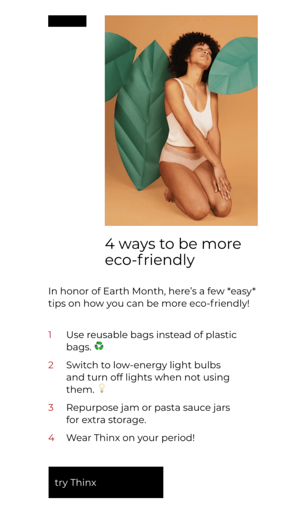 earth day email example