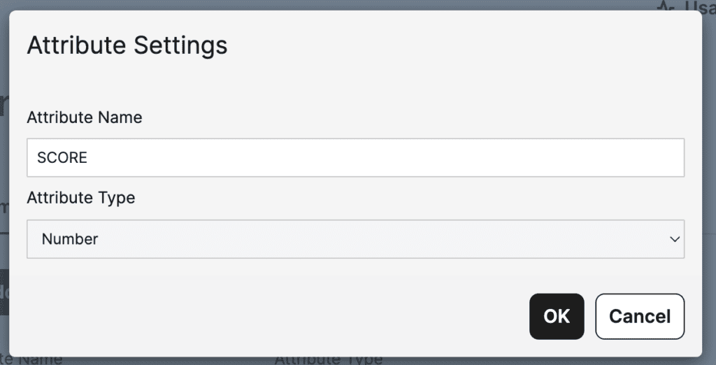 A contact score for use in a lead scoring model. 