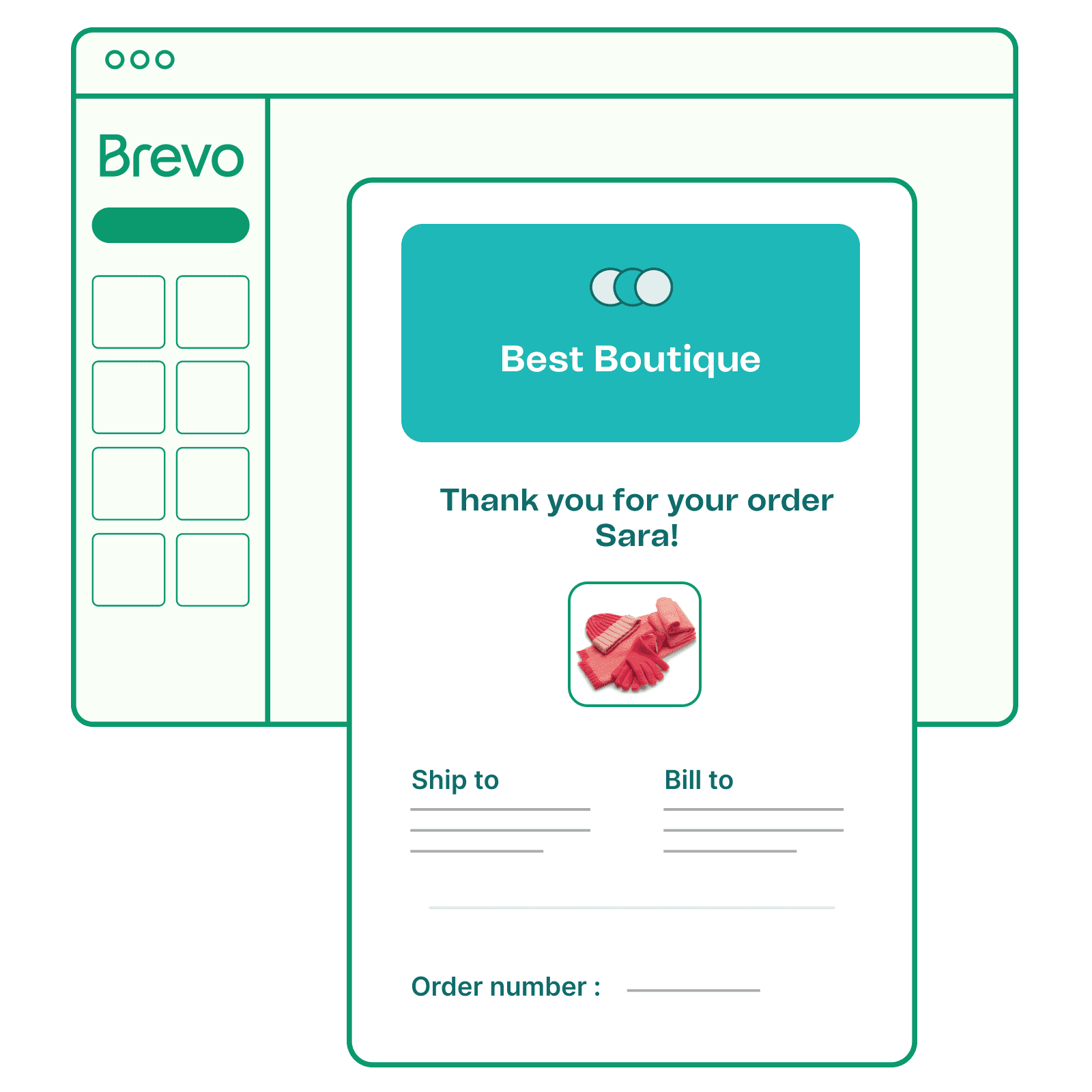 brevo transactional email template