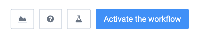 Activate workflow button for email workflow automation with Brevo. 