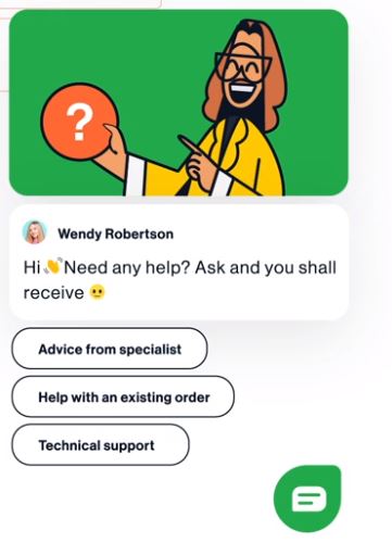 One of the best live chat software for support teams by Freshchat.