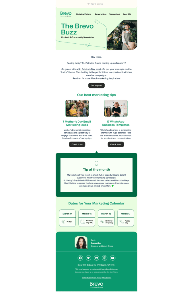 13 Great Email Newsletter Examples + Tips to Copy