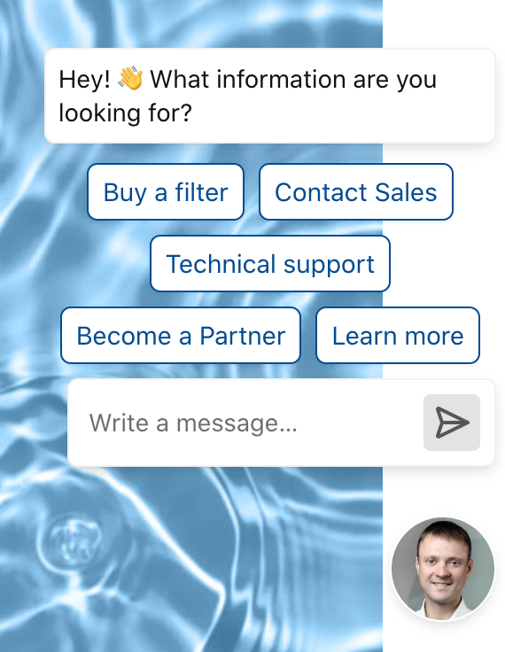 Example of a chatbot for a home services marketing business