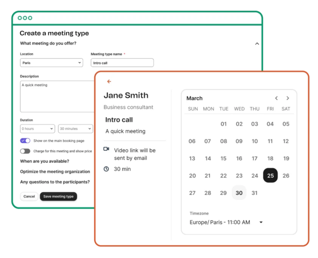 Appointment scheduling in Brevo