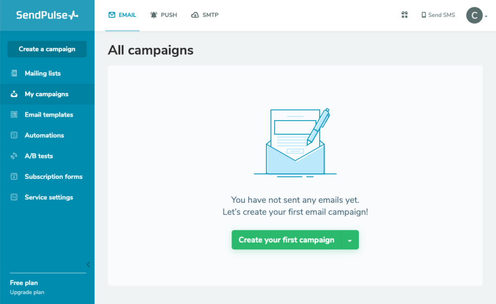 SendPulse, an alternative to MailerLite
